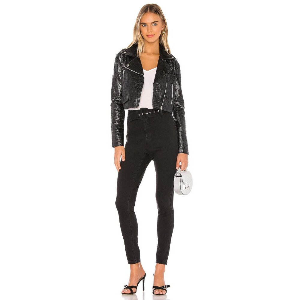 NWT Revolve Superdown Alina Belted Pant – Black, Size 30
